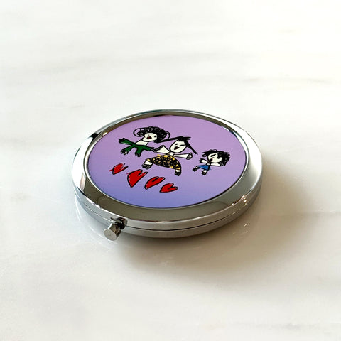 Foldable Double-Sided Hand Mirror