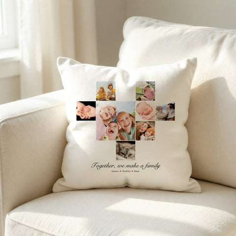 8 Photo Collage Cushion