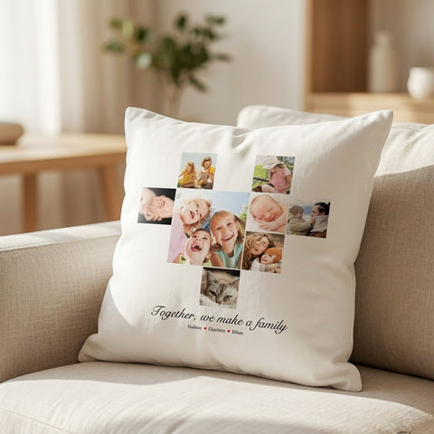 8 Photo Collage Cushion