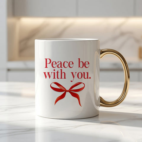 Personalised Cups with Ribbon Design