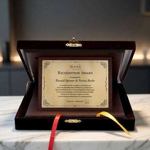 Personalised Plaque of Appreciation