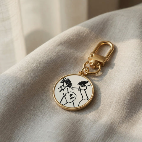 Double Sided Keyring