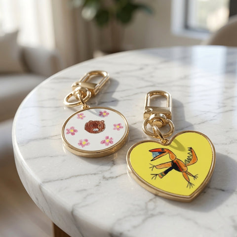 Double-Sided Artwork Keyring
