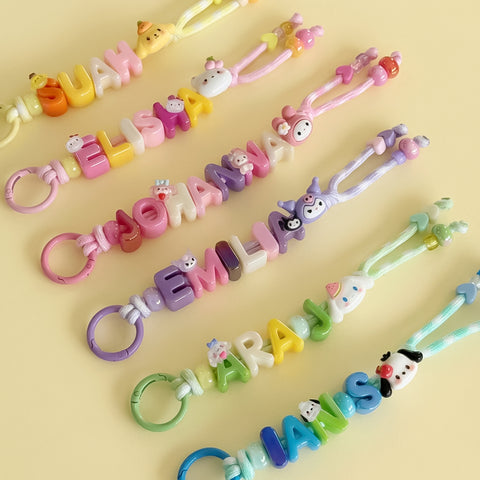 Kawaii Name Keyring