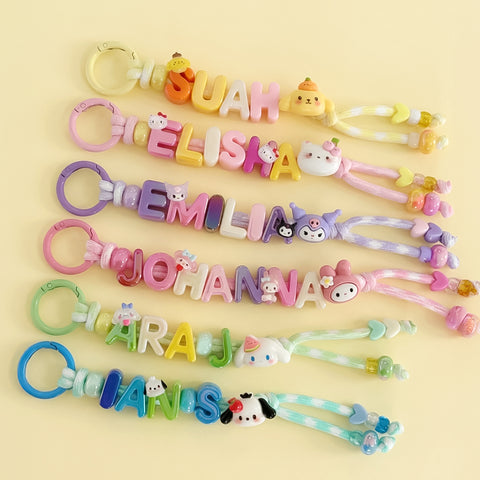 Kawaii Name Keyring
