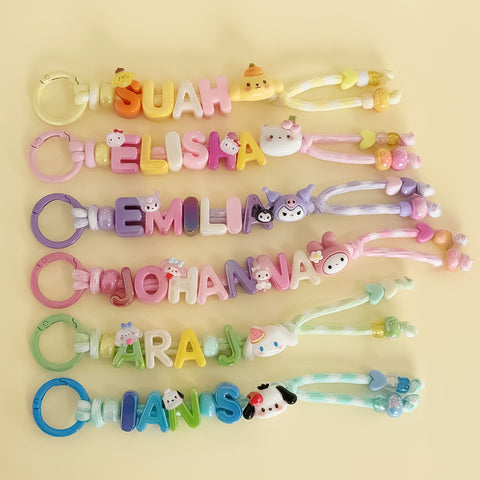 Kawaii Name Keyring