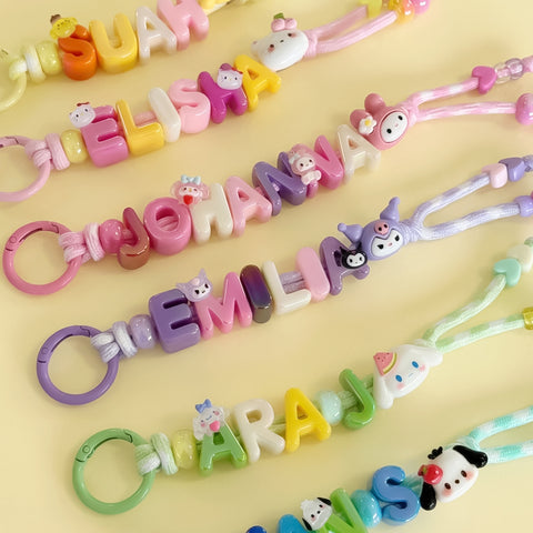 Kawaii Name Keyring