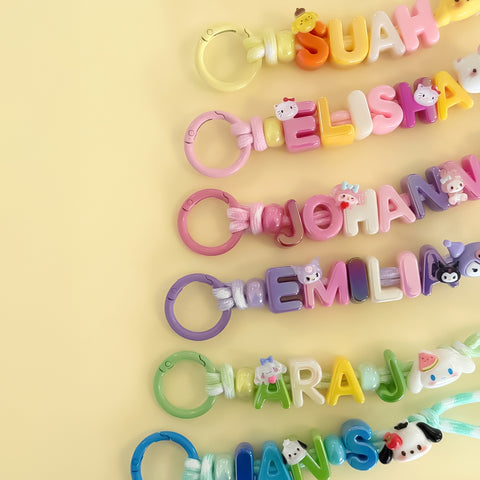 Kawaii Name Keyring