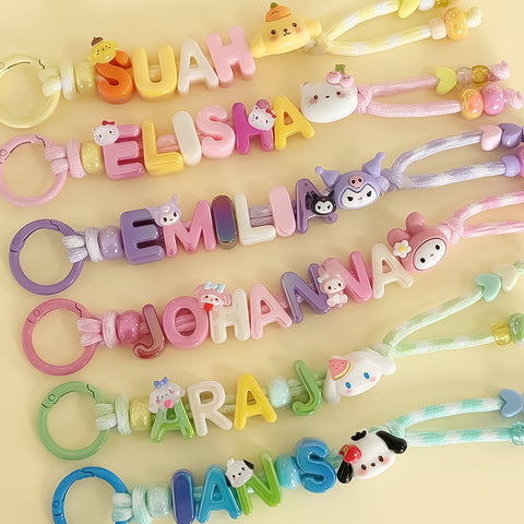 Kawaii Name Keyring