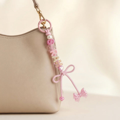 Pastel Name Keyring