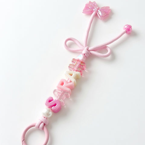 Pastel Name Keyring