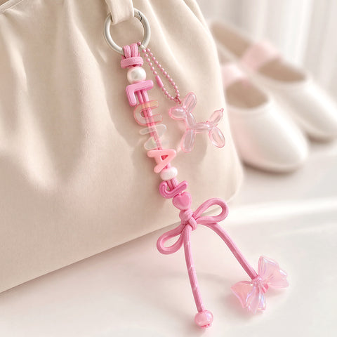 Pastel Name Keyring