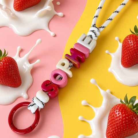 Personalised Fruit Pop Name Keyring