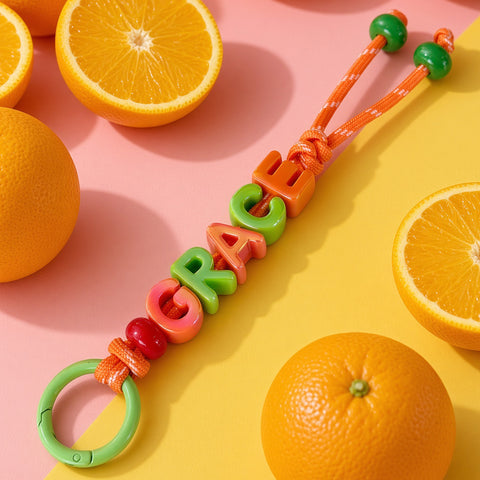 Personalised Fruit Pop Name Keyring