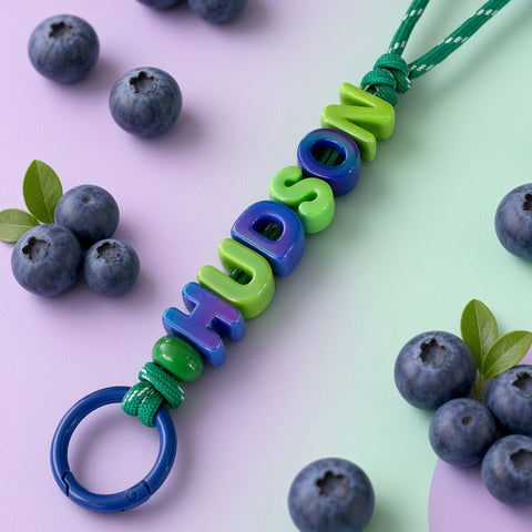 Personalised Fruit Pop Name Keyring