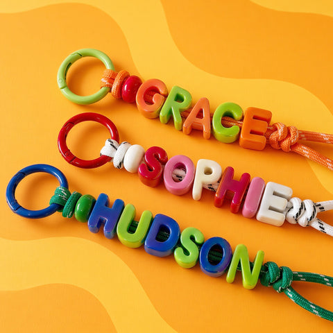 Personalised Fruit Pop Name Keyring