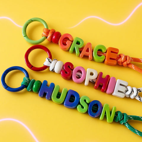 Personalised Fruit Pop Name Keyring