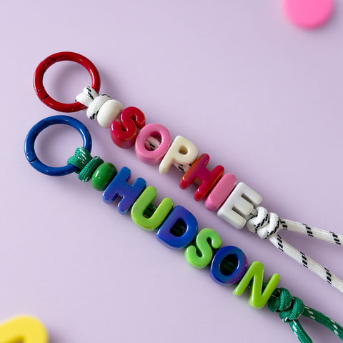 Personalised Fruit Pop Name Keyring