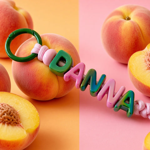 Personalised Fruit Pop Name Keyring