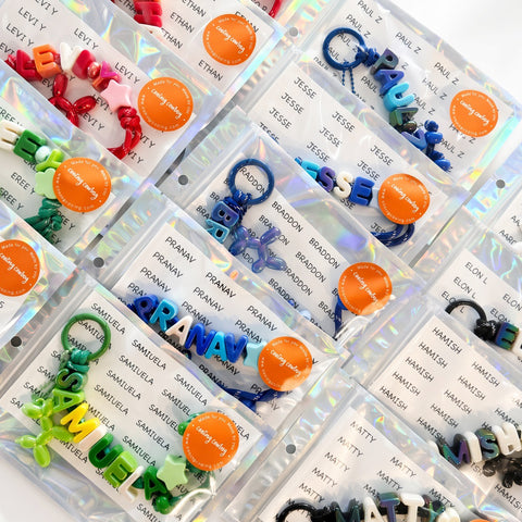 Personalised Name Keyring Party Favours