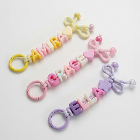 Ribbon Name Keyring