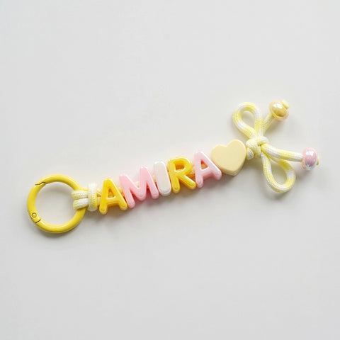 Ribbon Name Keyring
