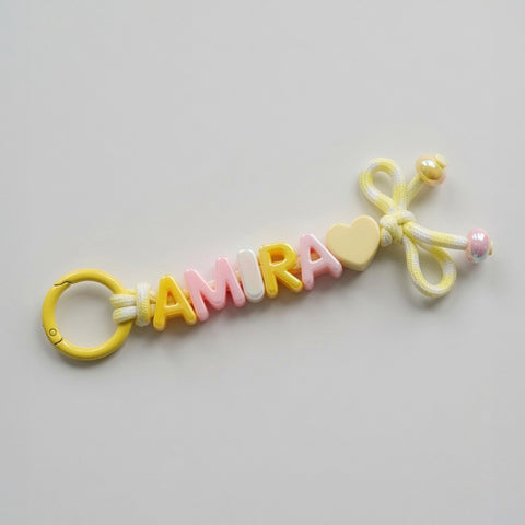 Ribbon Name Keyring