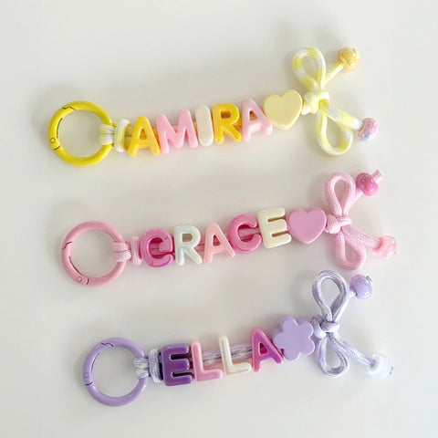 Ribbon Name Keyring