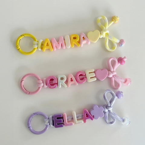 Ribbon Name Keyring