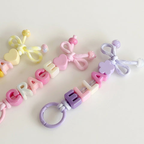 Ribbon Name Keyring