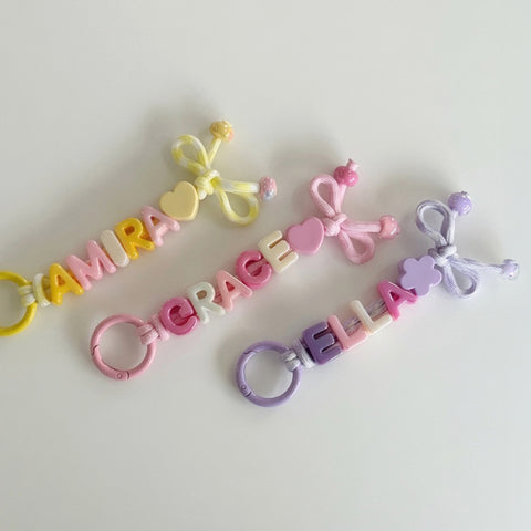 Ribbon Name Keyring