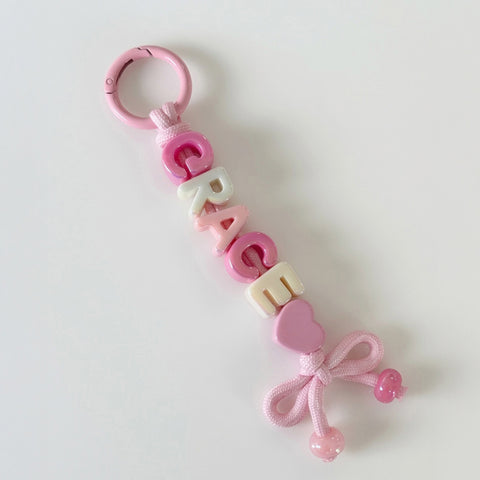 Ribbon Name Keyring