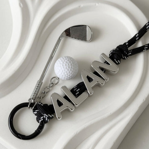 Silver Name Keyring