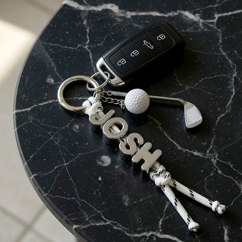 Silver Name Keyring